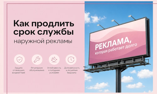 Как продлить срок службы наружной рекламы в  Назарове