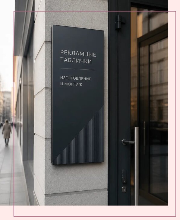 Рекламные таблички в Назарове по цене от 4625 р. | Аванза-Нрв