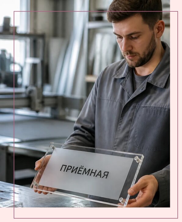Таблички из оргстекла на заказ в Назарове от 4008 р. | Аванза-Нрв